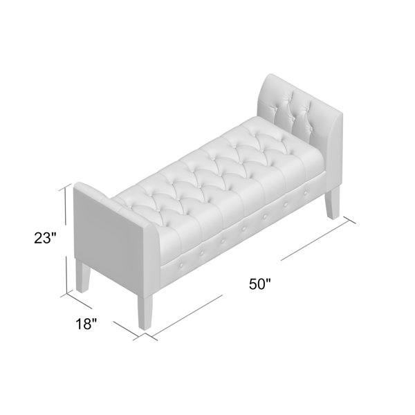 Andover Mills™ Hana Upholstered Flip Top Storage Bench & Reviews Wayfair